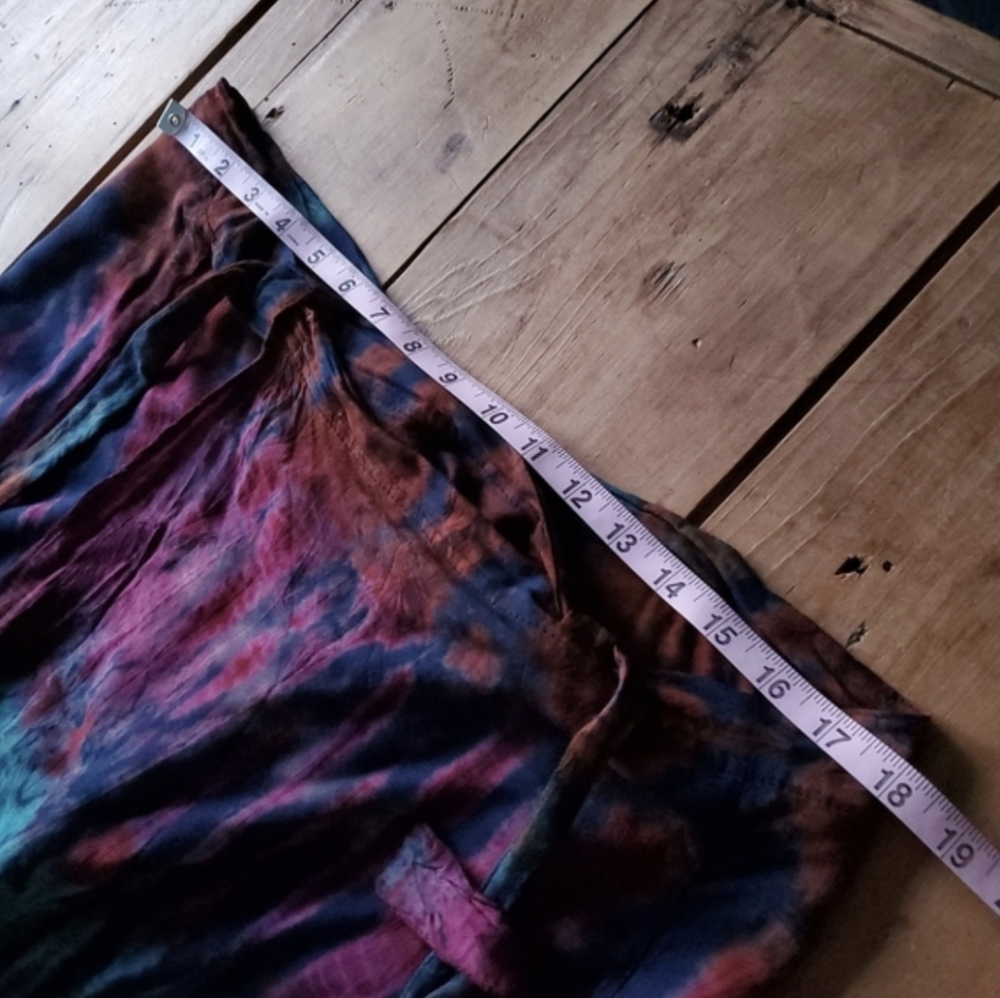 Gypsy Rose Tie Dye Wrap Maxi Flowy Boho Gypsy Festival Summer Skirt - Picture 3 of 12